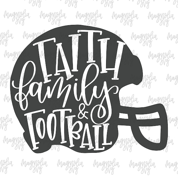 Download Faith Family Football svg Football Helmet svg Football | Etsy