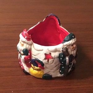 Christmas Three Sided Candle Holder Holder, Christmas Candy Holder, Christmas