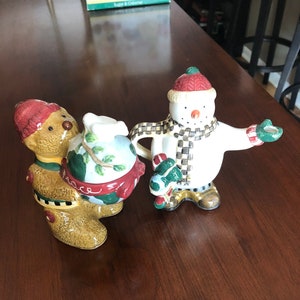 Vintage Debbie Mumm Joy To The World Sugar And Creamer, Sugar And Creamer, Christmas Sugar And Creamer, Holiday Sugar And Creamer