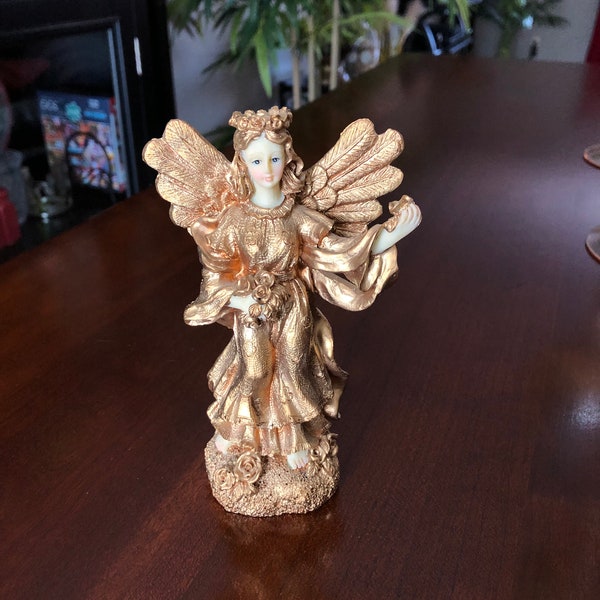 Vintage Stunning K's Collection Gold Angel, Gold Angel, Angel Collectable, K's Collection, Vintage Angel, Christmas Angel,  Religious Item