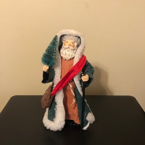 Fabric Mache Santa - Etsy