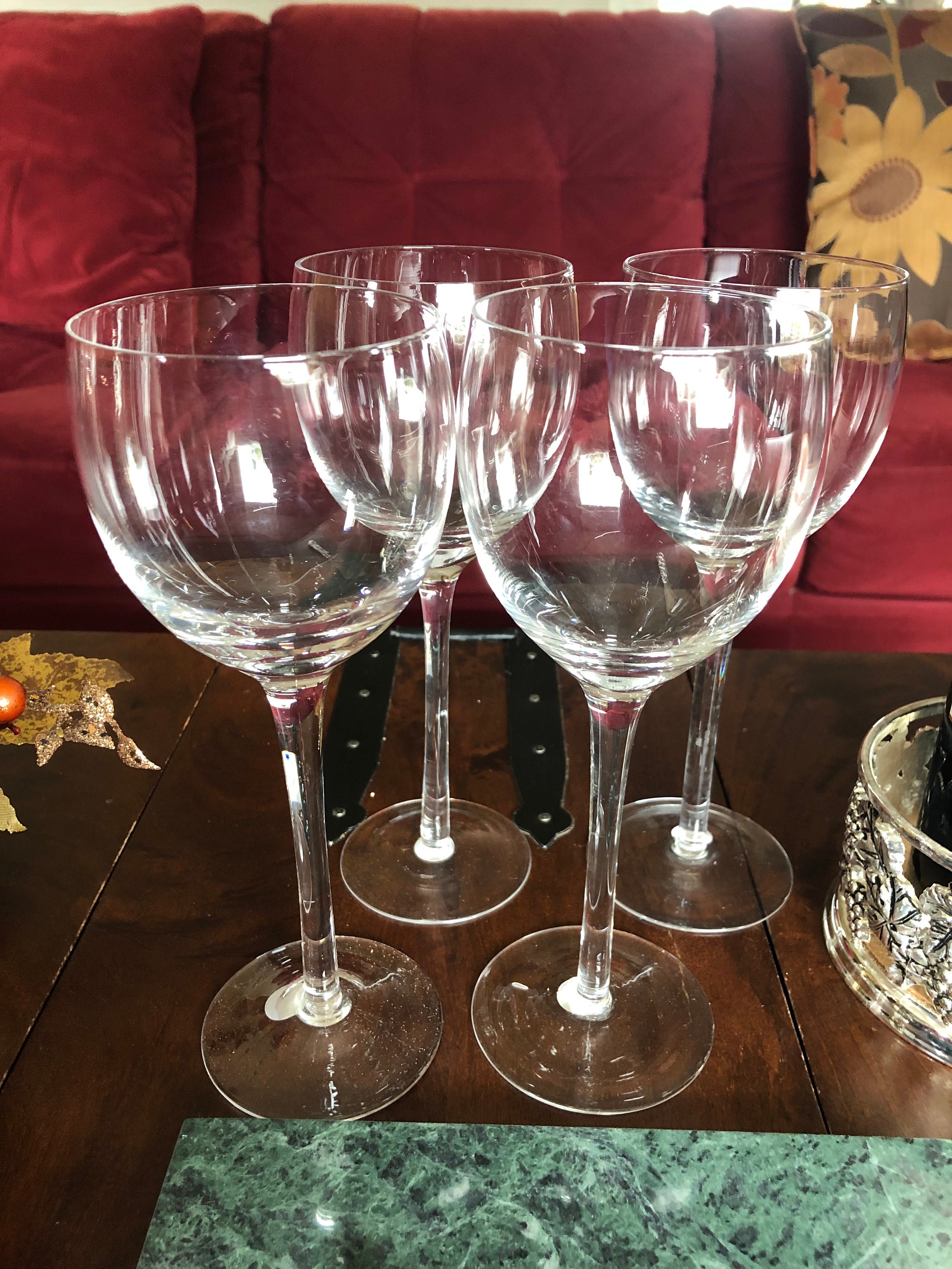 Real Gaudinian wine Glass & Tray