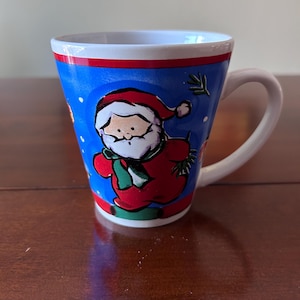 Vintage Santa Christmas Mug, Mug For Hot Chocolate/Tea/Coffee, Christmas Mug, Holiday Mug, Gift Mug, Holiday Decoration, Christmas Decor