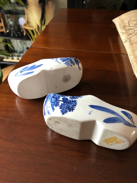 Vintage Blue And White Hand-Painted Delft Holland… - image 5