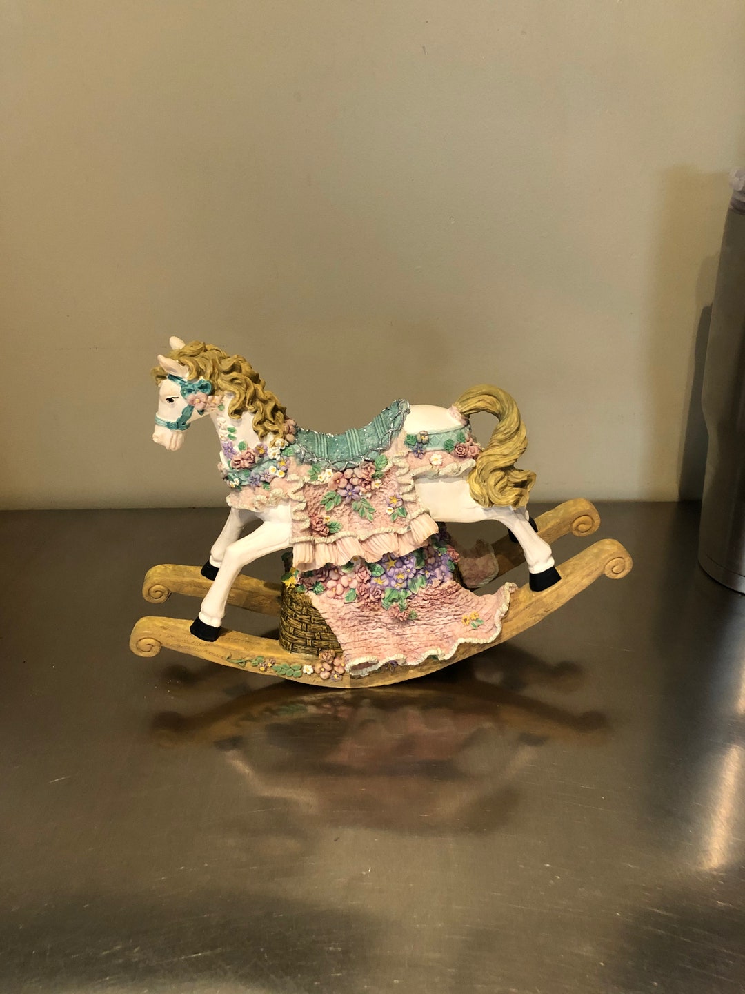 Box Rocking Horse Vintage Exquisite Musical Rocking Horse, Collectible Music Box, Musical ...