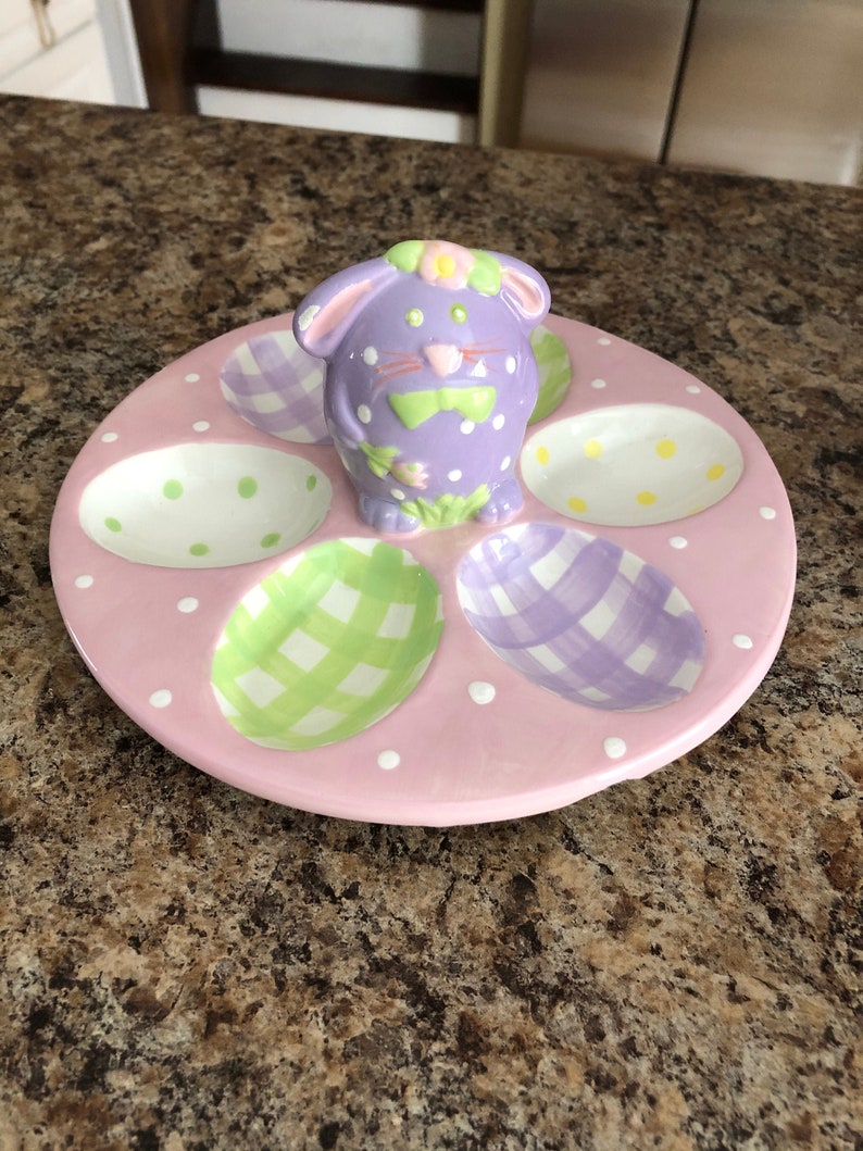 easter egg plate