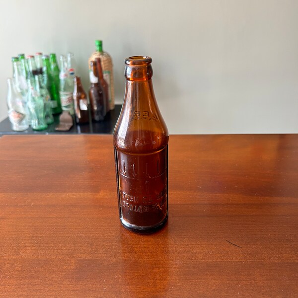 Upside Down Bottle Glass Etsy