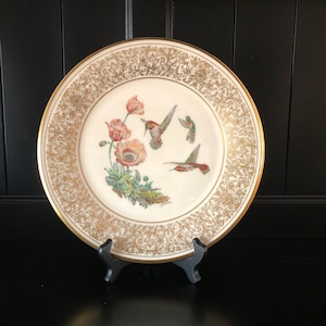 Rufous Hummingbird Boehm Birds Lenox Decorative Collector Plate, Collectors Limited 1974 Plate, Lenox Decorative Plate, Hummingbird Edition