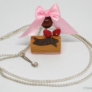 Au choix : collier Sautoir gourmand gâteau image 4