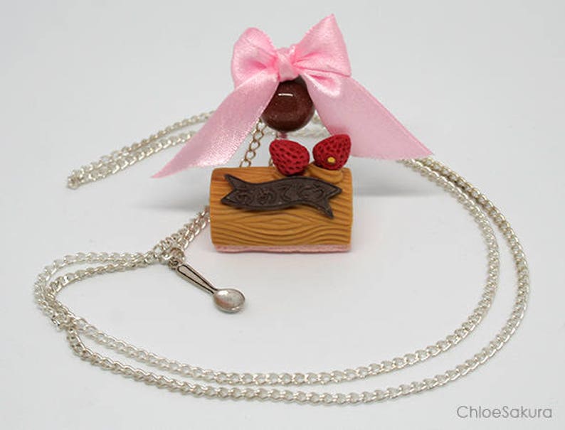 Au choix : collier Sautoir gourmand gâteau image 4