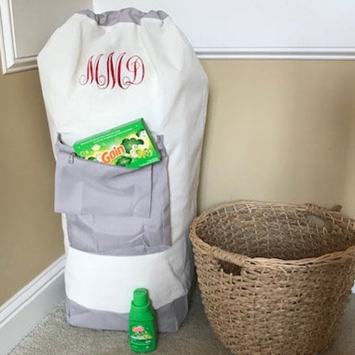 Personalized Laundry Bag/ Monogrammed Laundry Bag/large Etsy
