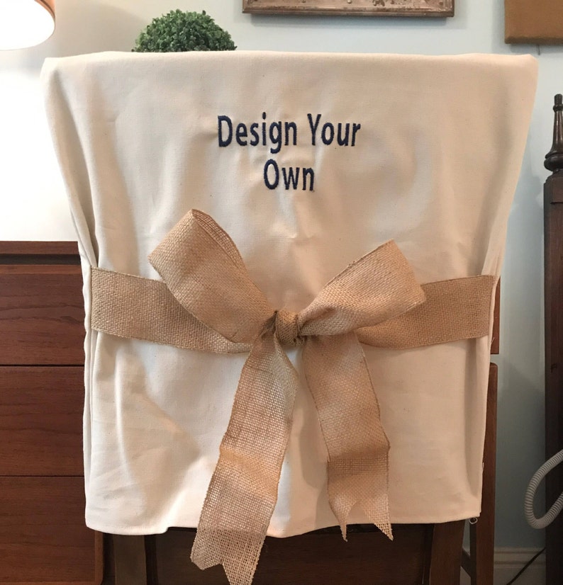 Desk Chair Covers/monogrammed Chair Back Cover / Personalized Etsy