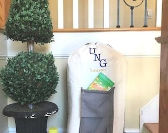 Heavy duty Personalized Laundry Bag/ College Laundry bag/Large laundry bag with pocket/ Graduation gift
