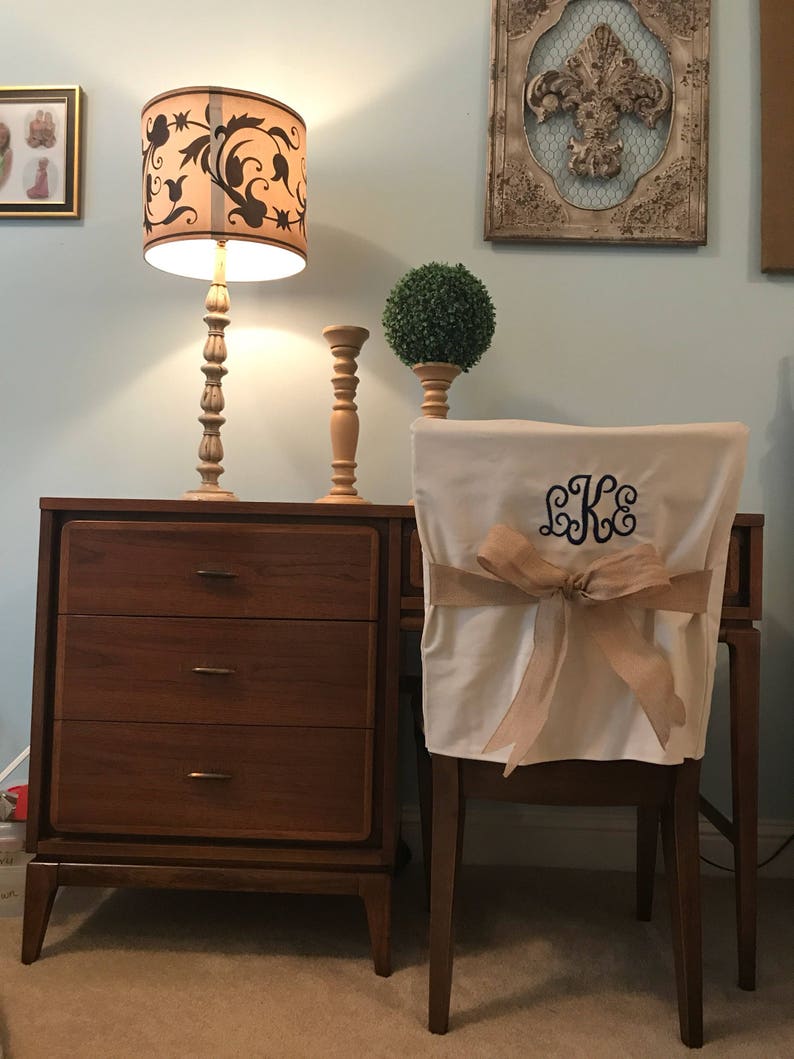 Monogrammed Dorm Chair Cover Dorm Room Accessoryone Size Etsy