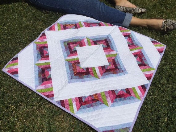 Colorful Table Decor Tie Dye Quilted Table Runner Wedding Etsy