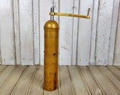 Vintage brass pepper mill, Pepper mill, Brass pepper grinder, Vintage coffee grinder, Salt grinder, Grinder, Vintage home kitchen