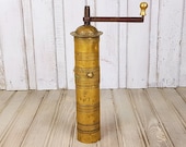 Brass pepper grinder, Vintage brass pepper mill, Pepper mill, Turkish coffee grinder 1900s, Salt grinder, Grinder, Vintage home kitchen