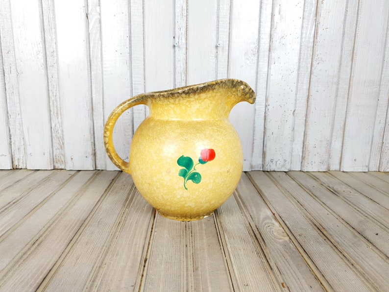 Vintage Ceramic Jug Antique Ceramic Jug Handpainted Jug Etsy