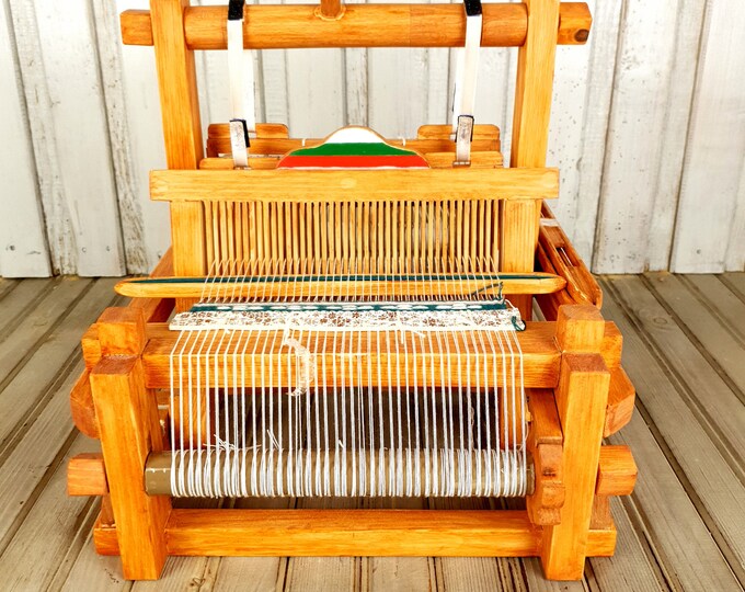 Antique Wooden Weaving Loom, Vintage Weaving Loom, Wooden Loom, Weaving