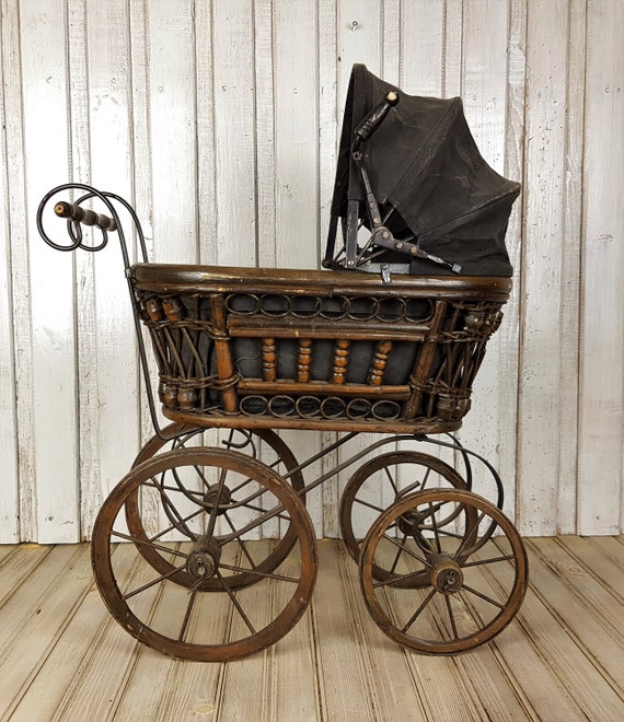 antique victorian dolls pram