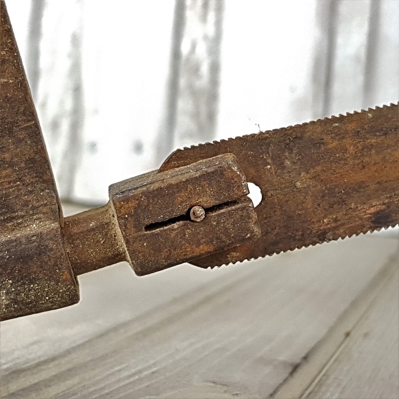 Rustic Antique Hacksaw Antique Tools Wood and Metal Hack Etsy