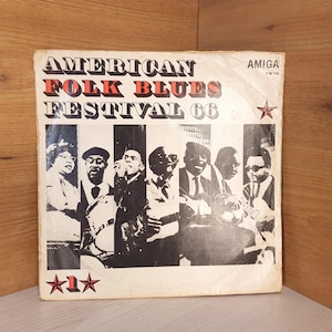 Placa de gramófono, vinilo vintage, gramófono, música retro, festival de folk blues americano 66 - placa de gramófono