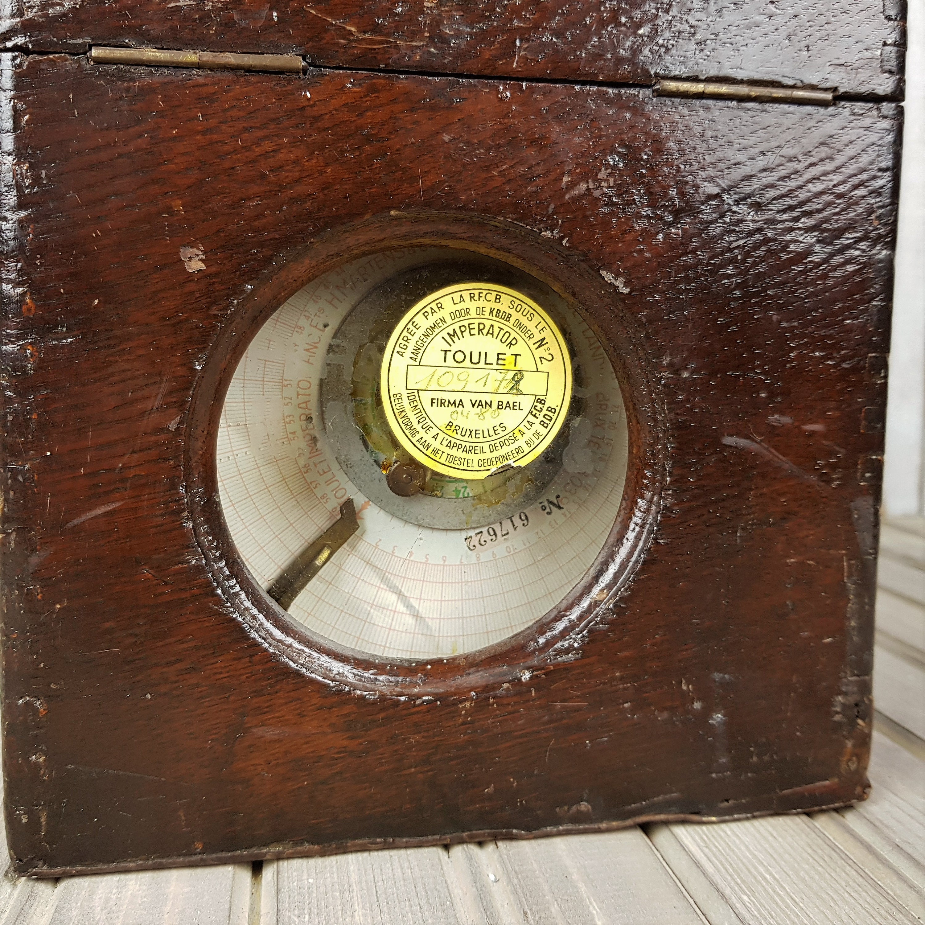 Racing Pigeon Clock With Wooden Case Toulet Imperator Belgian Etsy