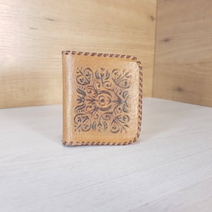 Ledergeldbörse, Vintage 1970-Leder-Etui, alte Geldbörse, kleine Lederhandtasche, Damen Leder Geldbörse, Vintage-Handtasche