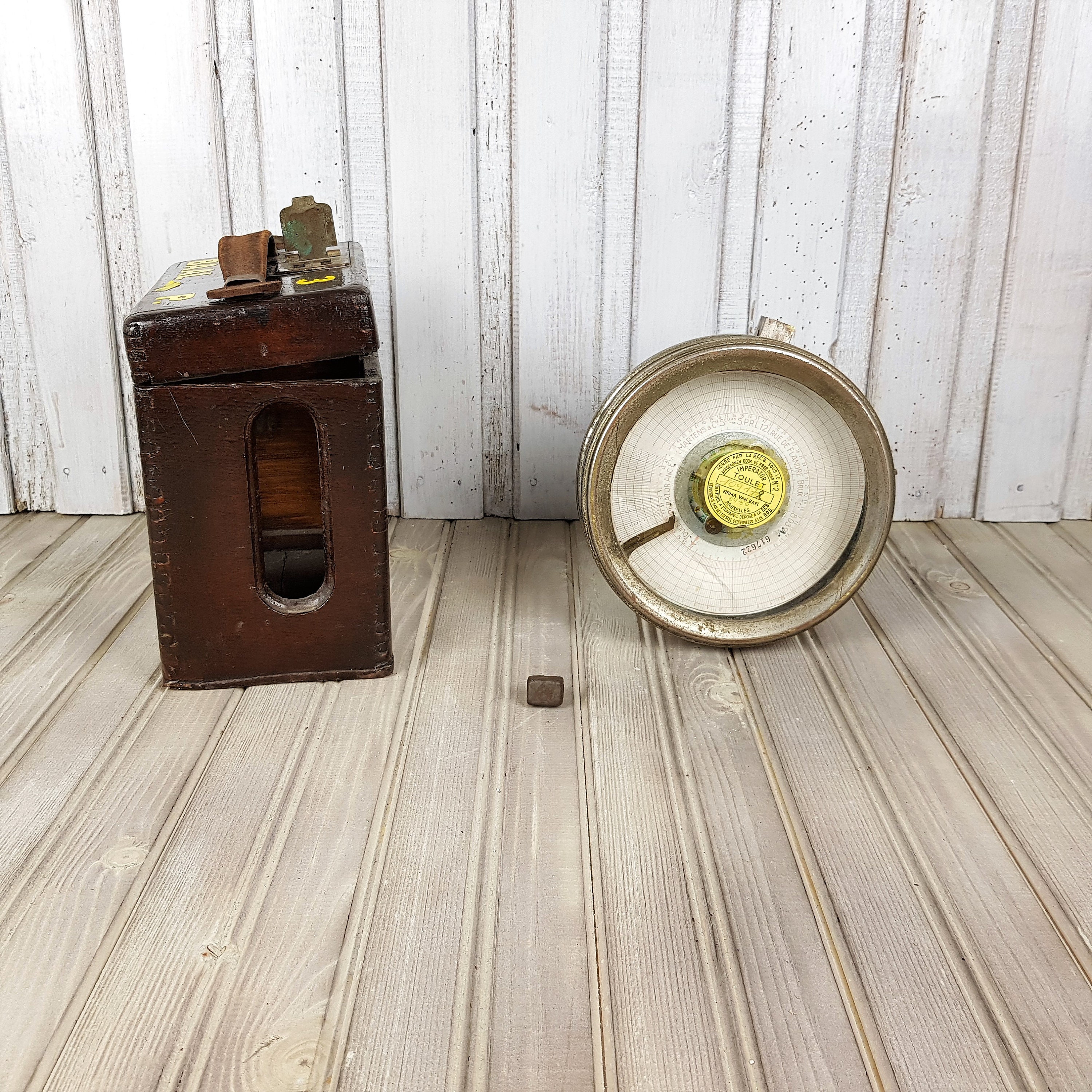 Racing Pigeon Clock With Wooden Case Toulet Imperator Belgian Etsy