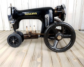 Antique portable sewing machine, Sewing machine tractor, Home decor, Vintage sewing machine, Interesting sewing machine, For decoration