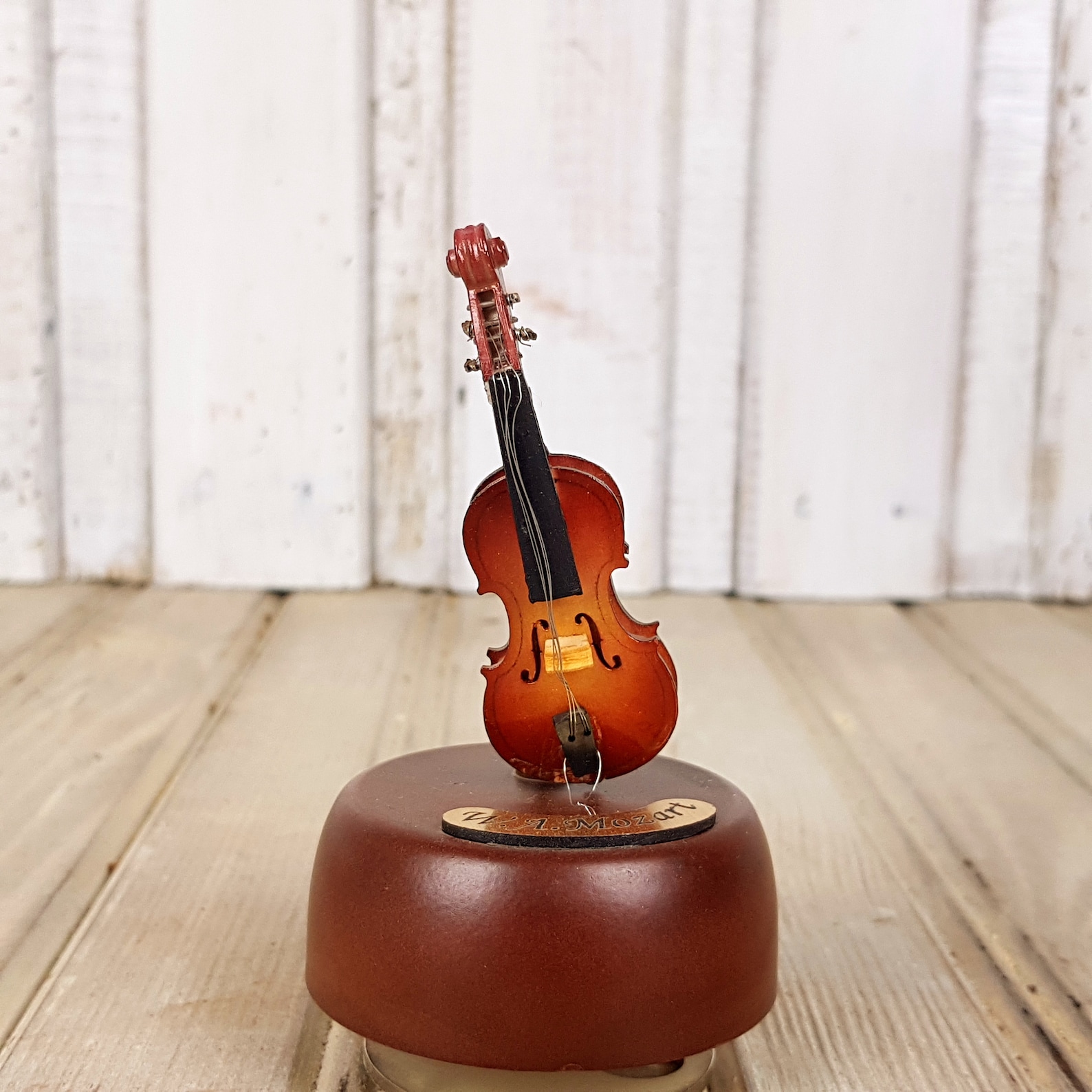 Vintage Music Box Violin Music Box Trinket Box Home Decor Etsy