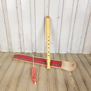 Vintage whistle flute, Wooden flute, Musical instrument, Old whistle, Vintage wooden whistle, Folk flute, Vintage wood flute 7 holes
