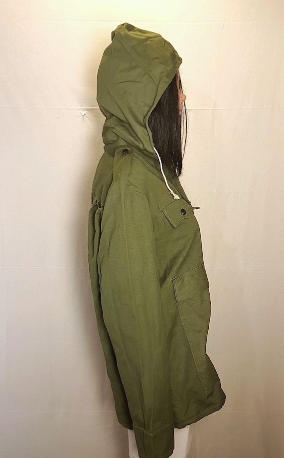 Canvas anorak, Vintage unisex canvas jacket with … - image 2