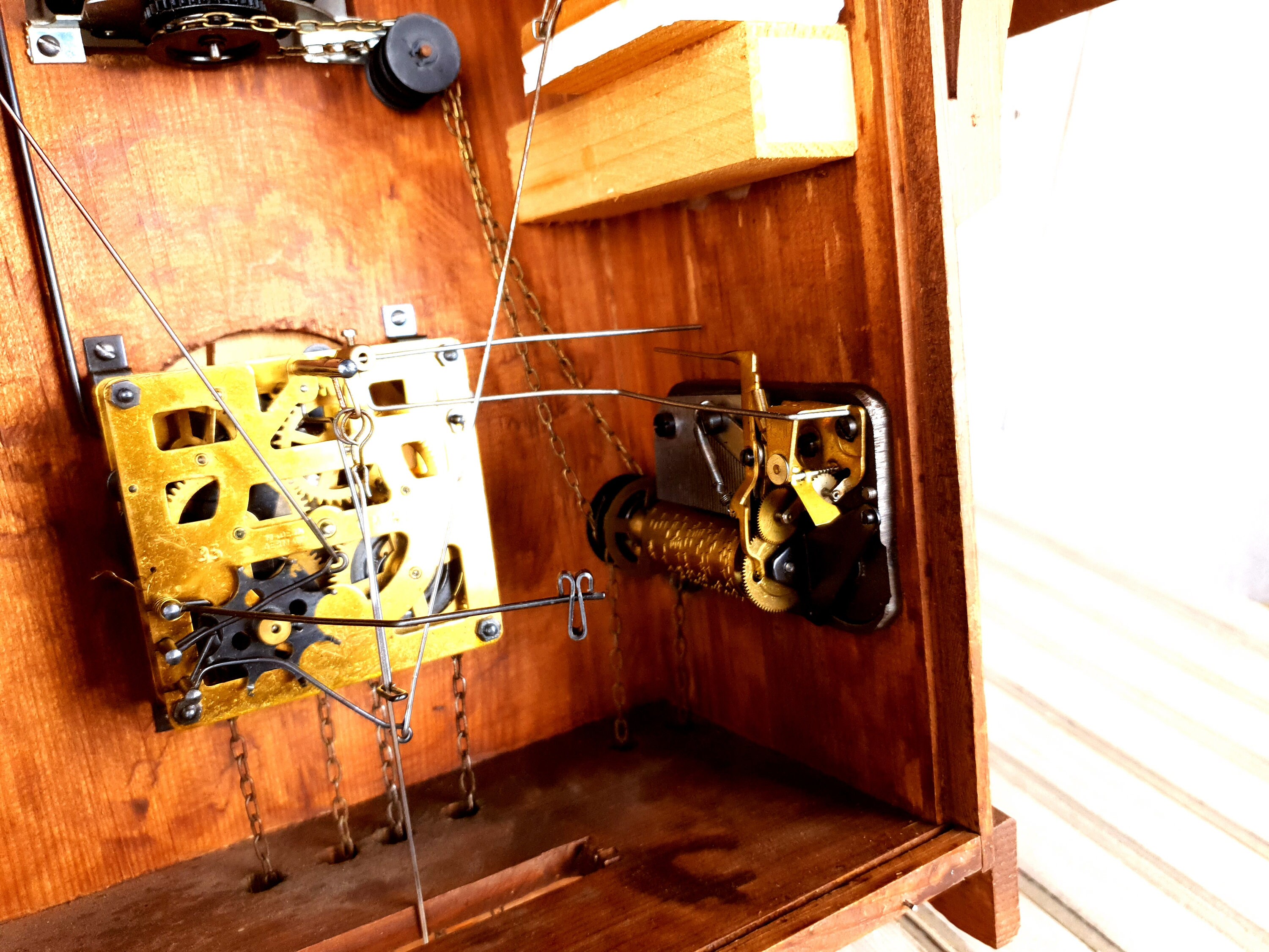 Vintage German Cuckoo Clock: Wooden Mechanical Striking Clock - Etsy