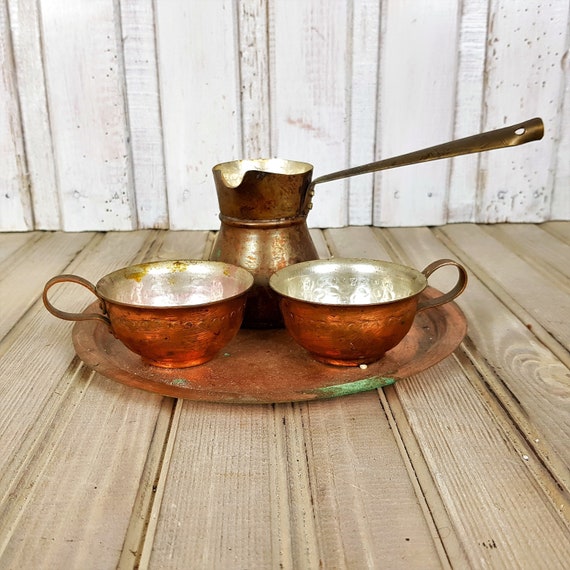 Home & Living Jars & Containers Rustic bowl Hand hammered copper pot