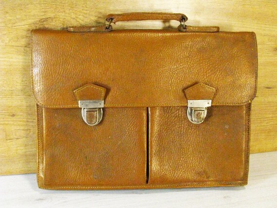 old school briefcase