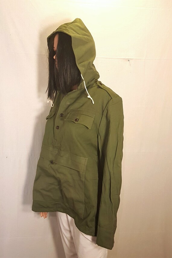 Canvas anorak, Vintage unisex canvas jacket with … - image 5