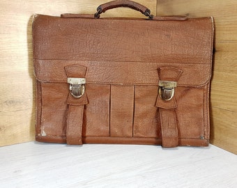 Franse leren schooltas Messenger bag Retro oude vintage schooltas Frans oud schoolmeubilair Oud leer Rugzak Etsy Nederland
