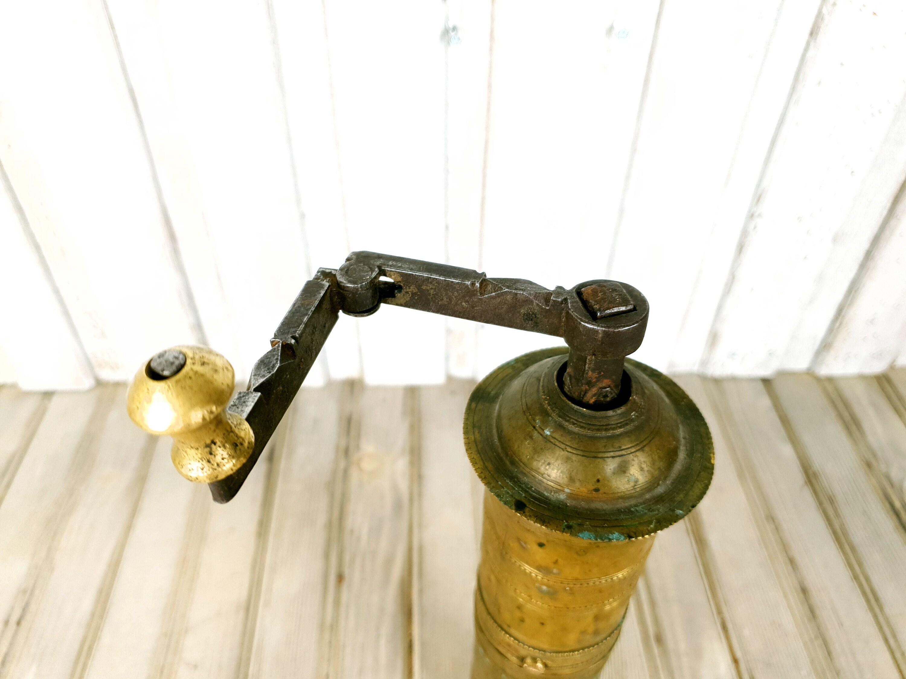 Grinder Brass pepper grinder Vintage brass pepper mill Etsy