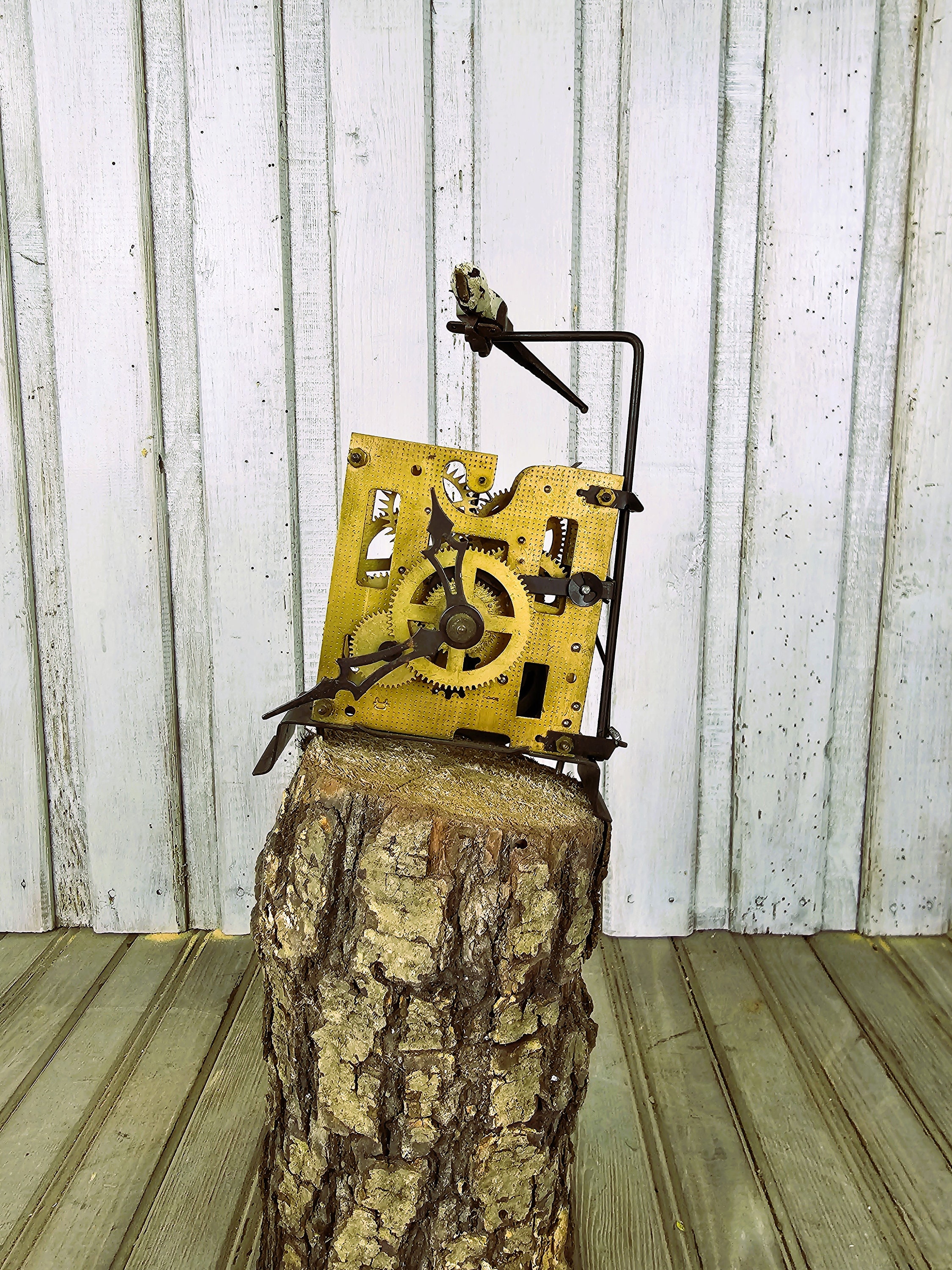 Vintage clock mechanism, Soviet clock mechanism, Cuckoo clock part,  Mechanical clock, Cuckoo clock USSR clock, Collectible, Gift idea