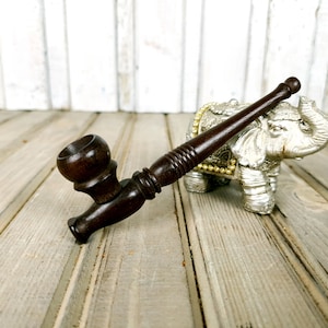 Vintage filter king estate pipe, Vintage pipe, Wooden pipe, Tobacco pipe, Men's head pipe, Tobacciana, Gift
