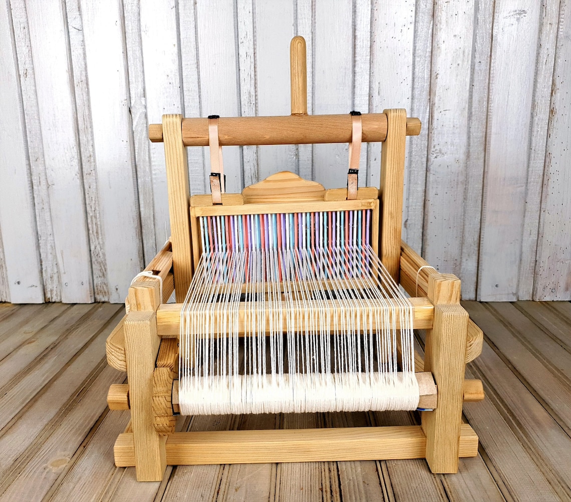 Large wooden weaving loom Vintage weaving loom Wooden loom Etsy