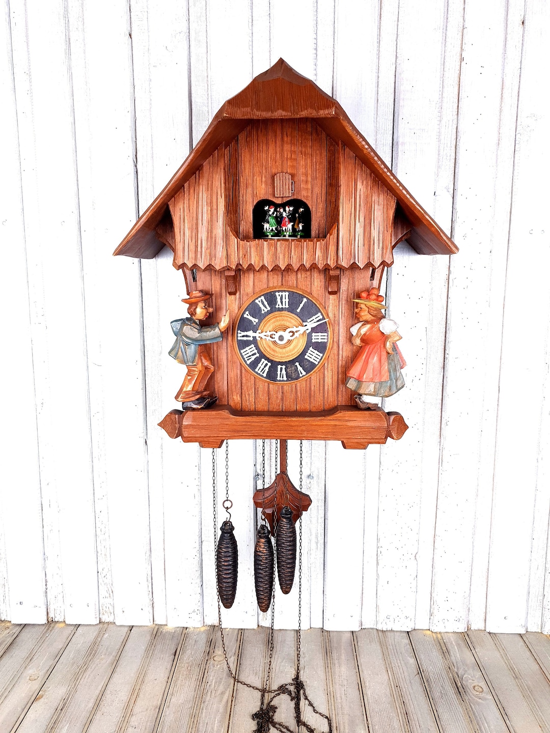 Vintage German Cuckoo Clock: Wooden Mechanical Striking Clock - Etsy
