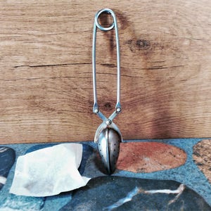 Vintage tea strainer, Tea strainer, Tea diffuser, Vintage tea spoon, Rustic Infuser, Tea infuser, Spoon made in USSR, Tea accessories.