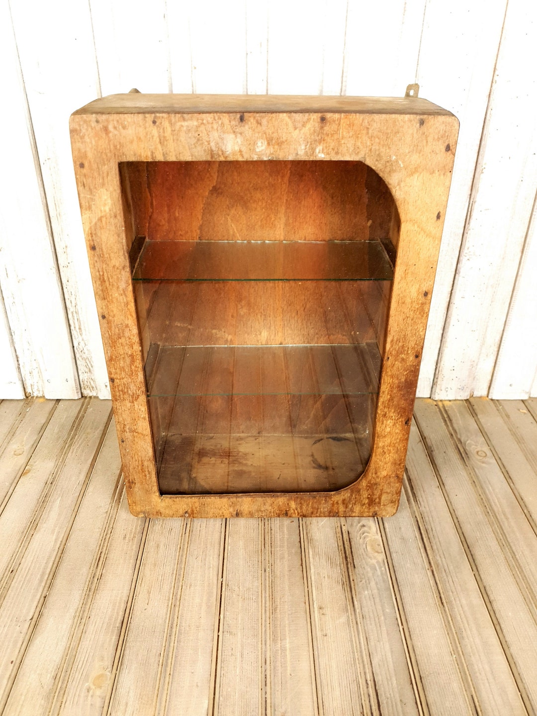 Vintage Wooden Medicine Antique Rare Wooden Medicine Apothecary, Wood Box Red Cross