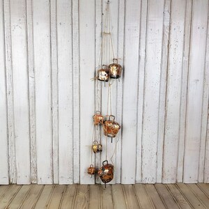 Primitive bell, Set of 7, Small bell, Vintage bell, Antique bell, Vintage sheep bell, Hand forged bell, Rusty bell, Bell for collection