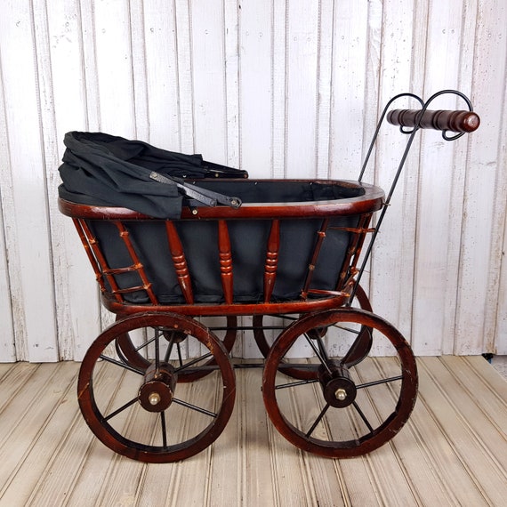 Antique Dolls Pram Old Doll Pushchair 