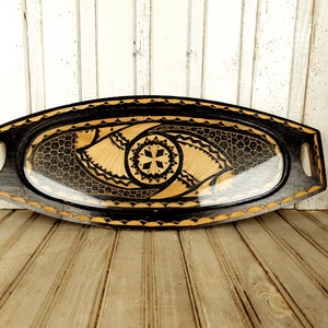 Houten dienblad, Antieke dienblad, Dienblad met glas, De keukendecor van de dienblad, De lade van het ontbijtbed, De lijst van de koffielijst, Handgemaakte dienblad