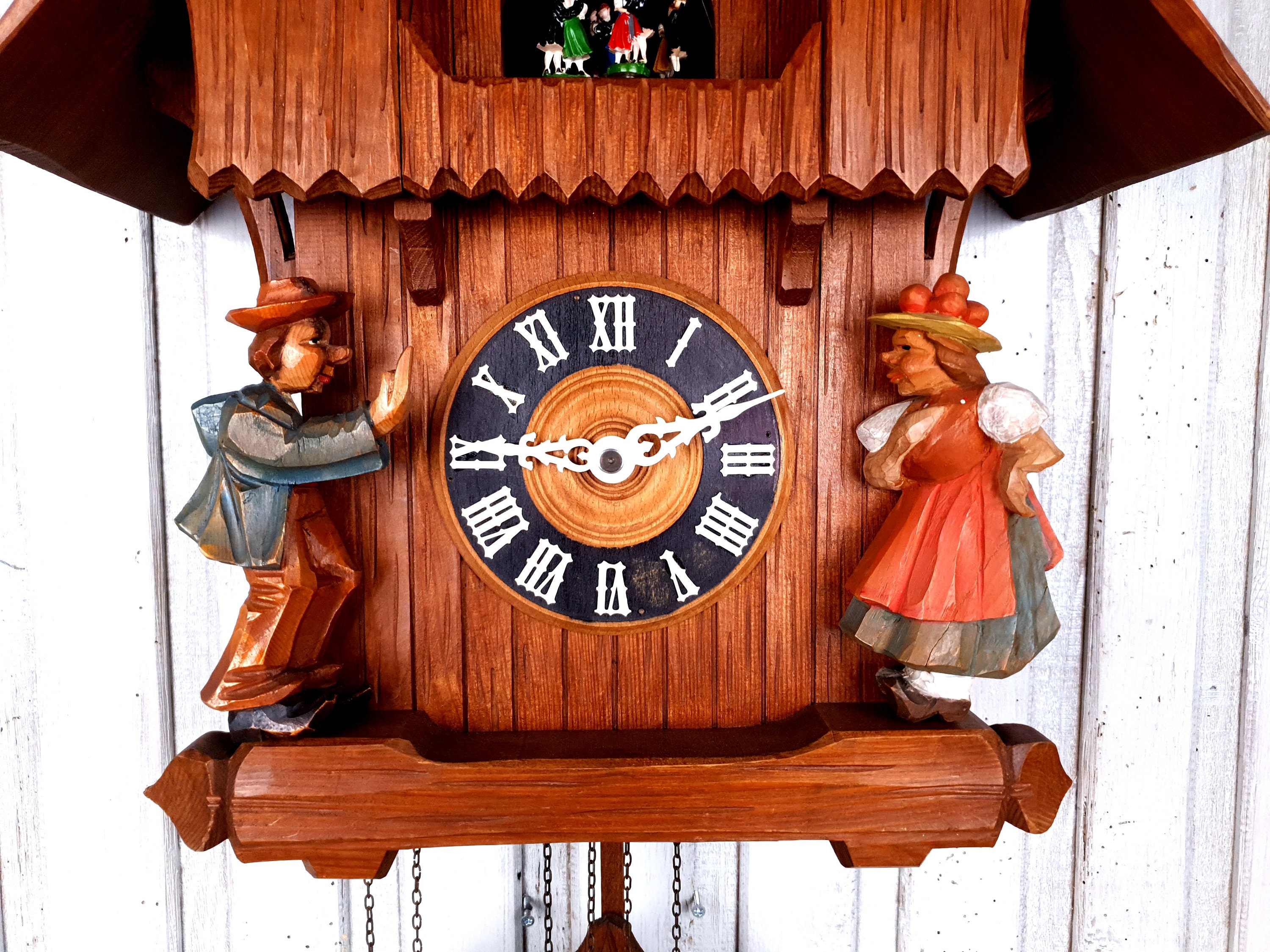 Vintage German Cuckoo Clock: Wooden Mechanical Striking Clock - Etsy