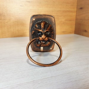 Door knocker lion, Antique door knocker, Vintage door knocker, Lion&#39;s head door knocker, Beautiful door accent, Tone door knocker